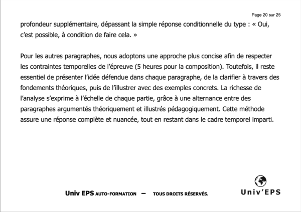 Extrait n°2 des sujets corrigés CAPEPS EXTERNE 2023 & 2024 - E2